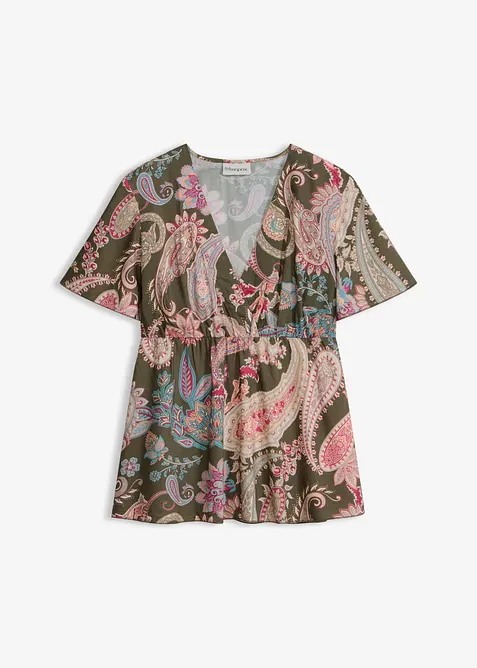 Bluse aus flie&szlig;ender Viskose, bonprix
