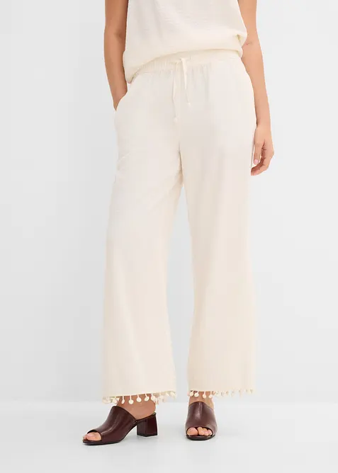 Schlupfhose aus flie&szlig;endem Viskose-Mix, bonprix