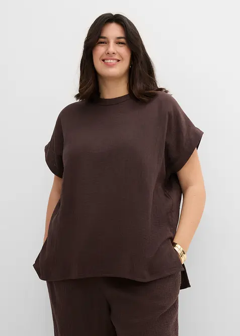 Blouse douce en gaze de coton, bonprix