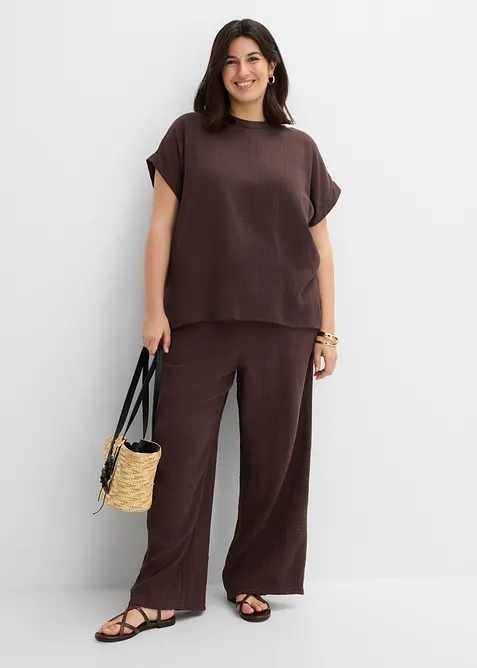 Blouse douce en gaze de coton, bonprix