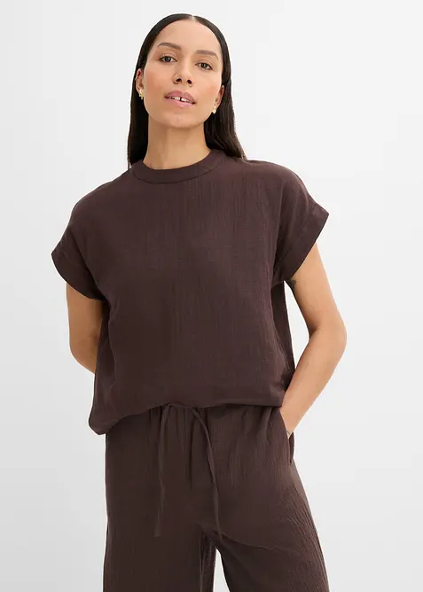 Bluse aus softem Musselin, bonprix