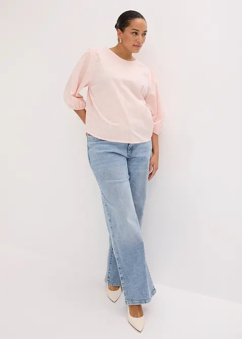 Blouse &agrave; manches bouffantes, bonprix
