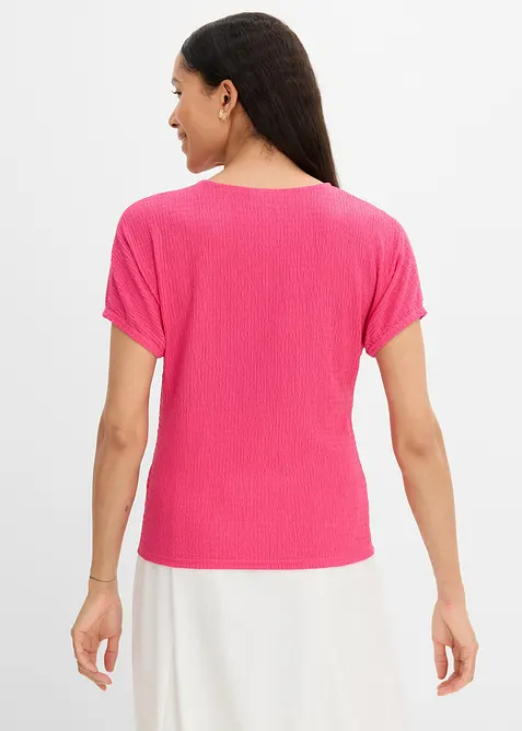 T-Shirt aus strukturiertem Material, bonprix