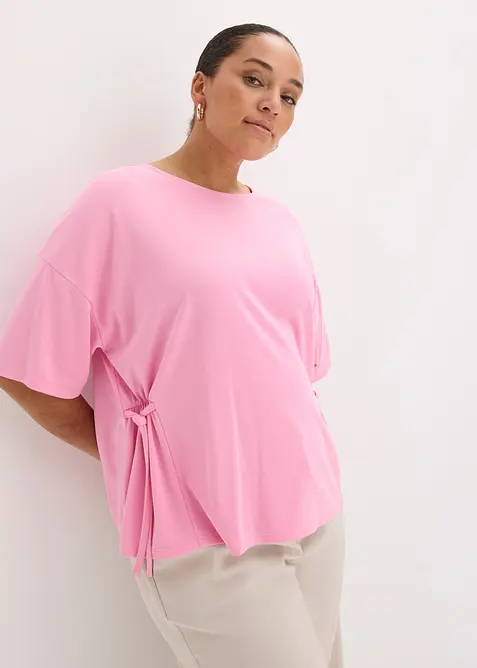 T-shirt doux en viscose m&eacute;lang&eacute;e, bonprix