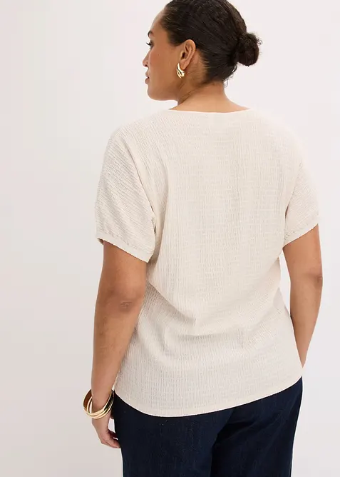 T-shirt textur&eacute;, bonprix