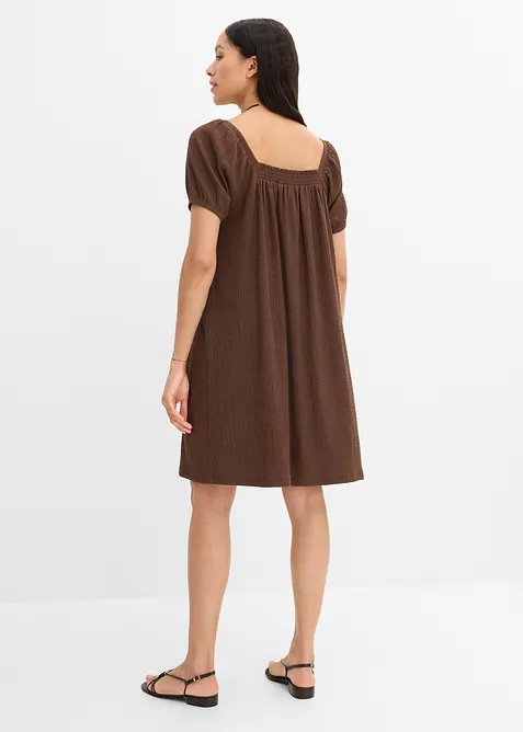 Jerseykleid aus strukturiertem Cr&ecirc;pe, bonprix
