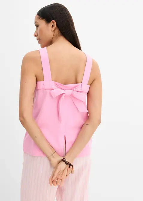 Blusentop mit Bindedetail hinten aus Viskose-Mix, bonprix