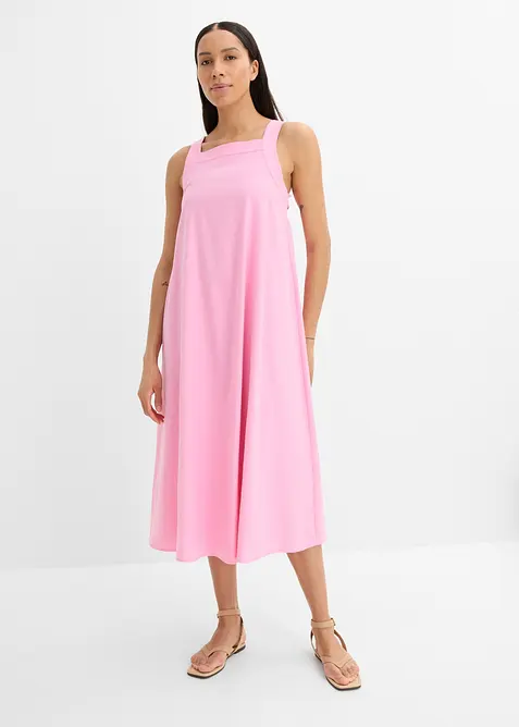 Maxikleid aus Leinenmix mit Bindedetail hinten, bonprix