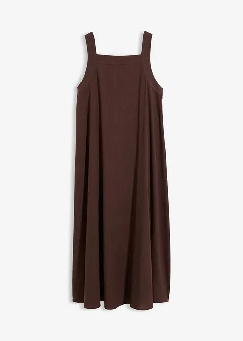 Maxikleid aus Leinenmix mit Bindedetail hinten, bonprix