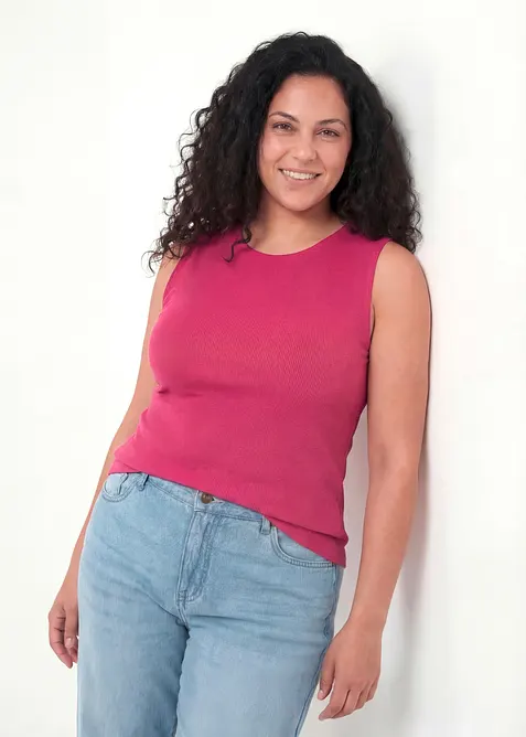 Lot de 2 tops c&ocirc;tel&eacute;s 100% coton, bonprix