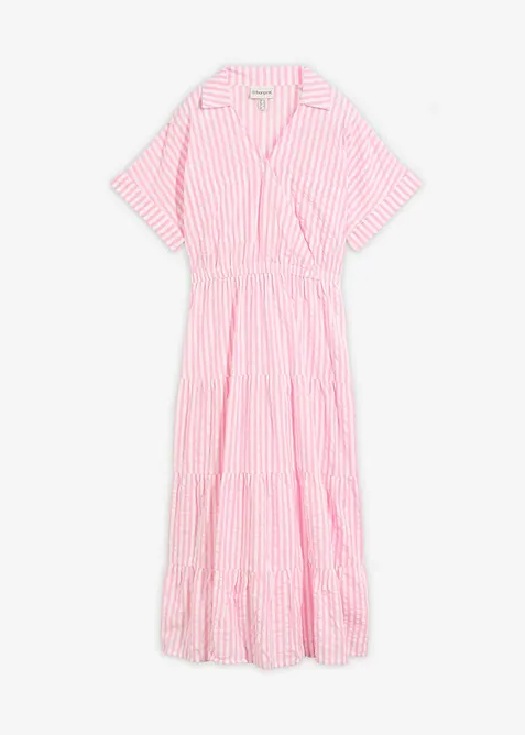 Robe style portefeuille 100% coton, bonprix