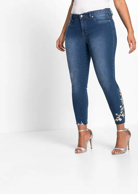Skinny-Jeans Mid Waist, cropped, bonprix