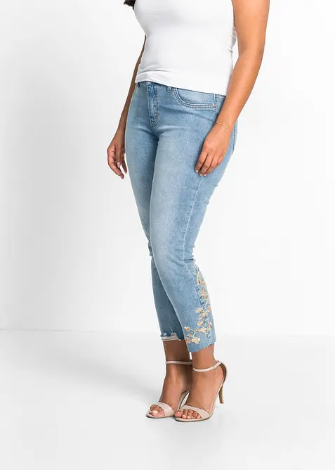 Skinny-Jeans Mid Waist, cropped, bonprix