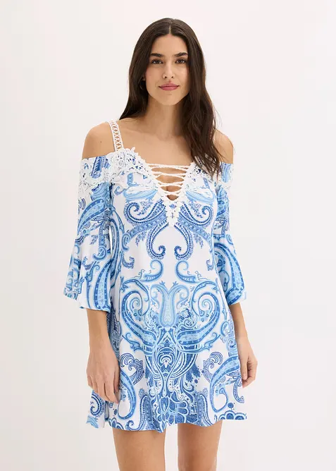 Ausgestelltes Carmen-Kleid, bonprix