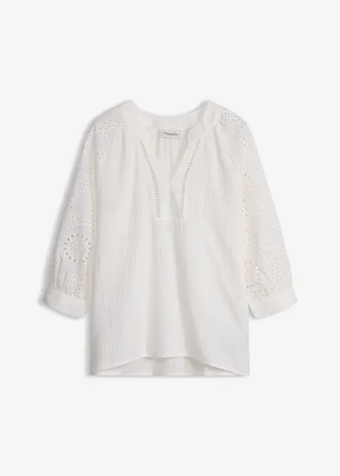 Tunika aus luftigem Musselin, bonprix