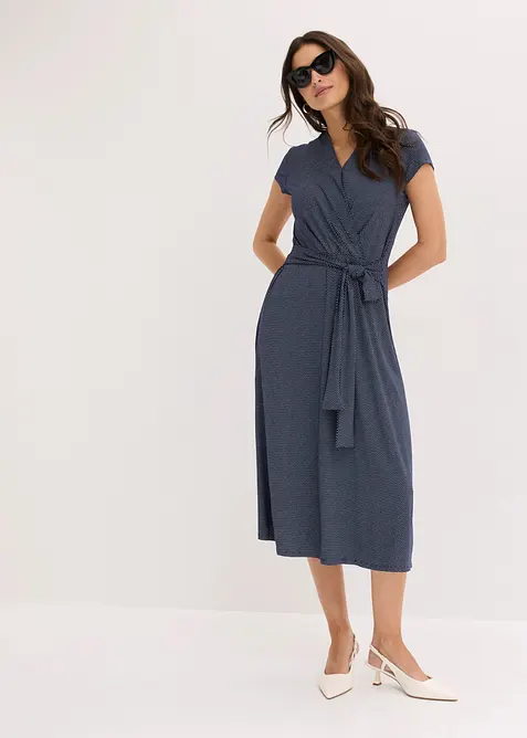 Midikleid aus Viksose-Mix, bonprix