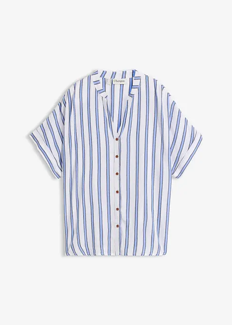 Chemisier fluide en cr&eacute;pon de viscose, bonprix