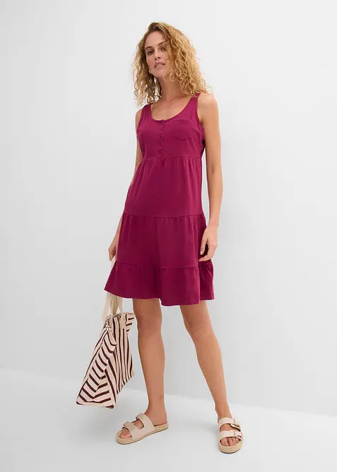 Baumwoll Jerseykleid, kurz, bonprix