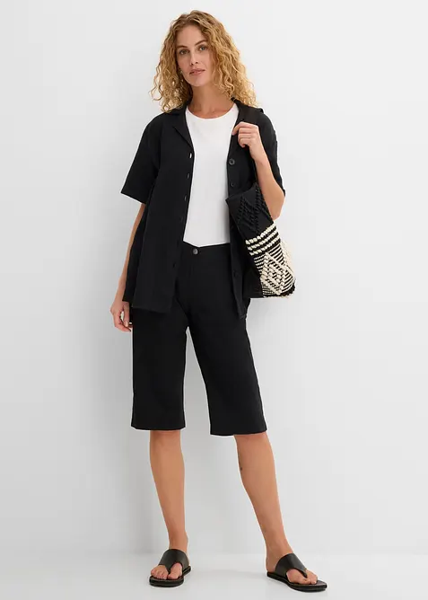 Bermuda long &agrave; taille &eacute;lastiqu&eacute;e, bonprix