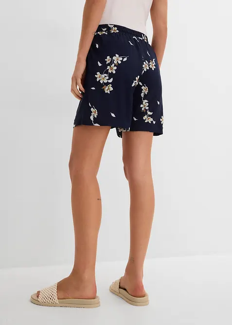 Lot de 2 shorts en viscose avec ceinture &agrave; nouer, bonprix