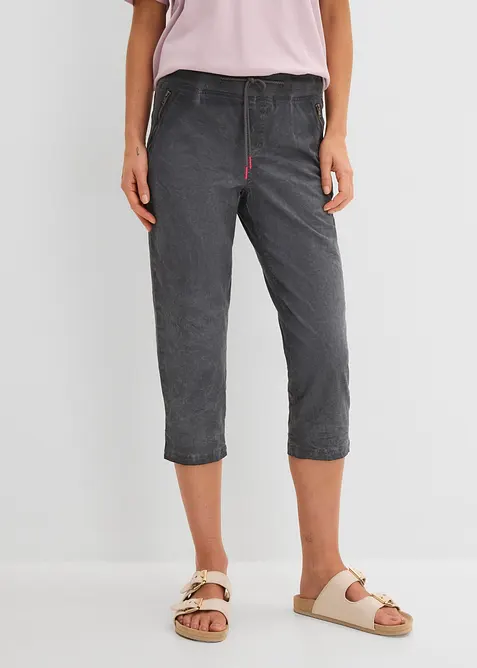 3/4-Hose mit Kontrast-Bindeband, bonprix