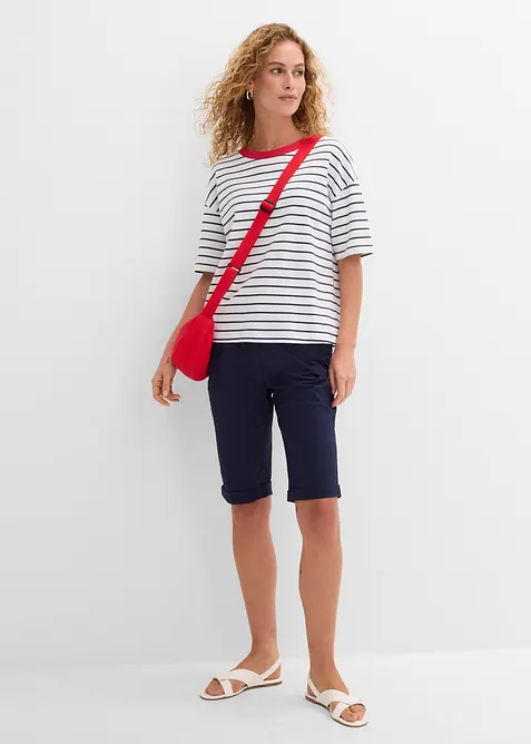 Baumwoll-Bermuda mit Bequembund, bonprix