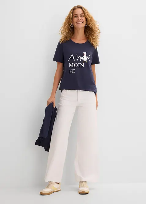T-shirt en coton extensible, bonprix