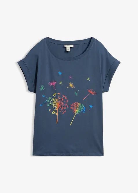 T-Shirt mit floralem Print, bonprix