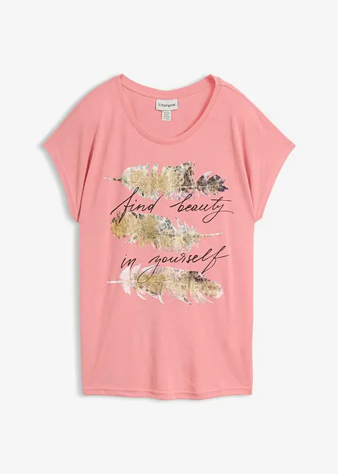 T-Shirt mit Glitzerdruck, bonprix