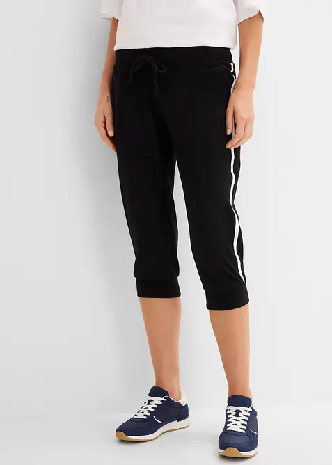 Jogginghose aus Baumwolle (2er Pack), Capri-L&auml;nge, bonprix