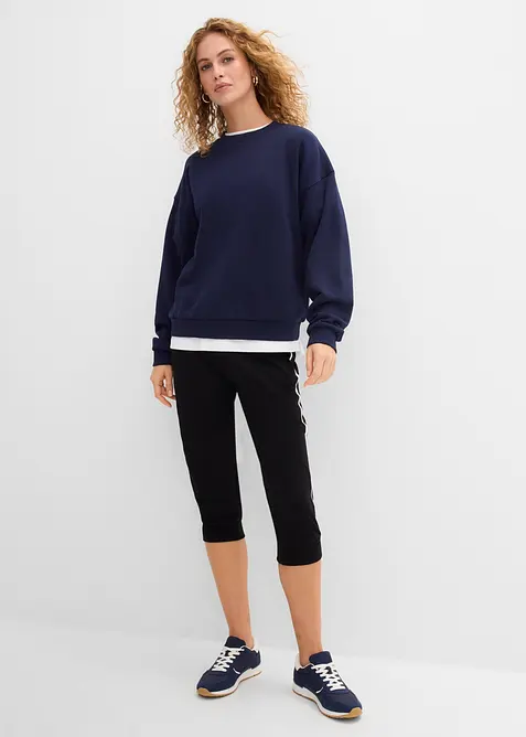 Jogginghose aus Baumwolle (2er Pack), Capri-L&auml;nge, bonprix