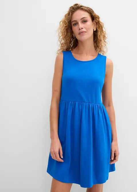 Shirtkleid mit Taschen aus reiner Baumwolle, bonprix