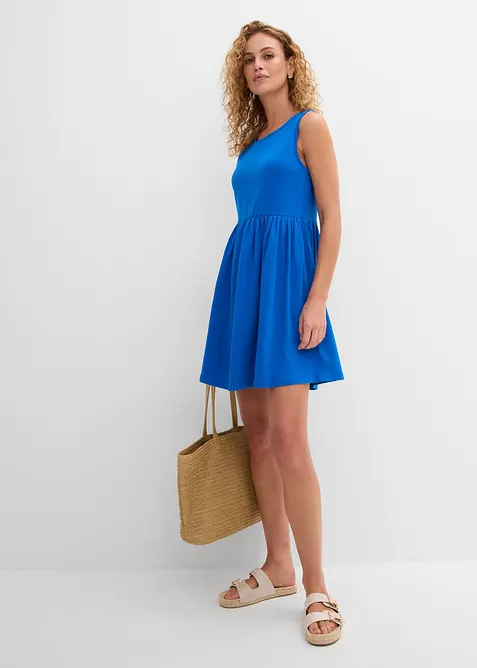 Shirtkleid mit Taschen aus reiner Baumwolle, bonprix