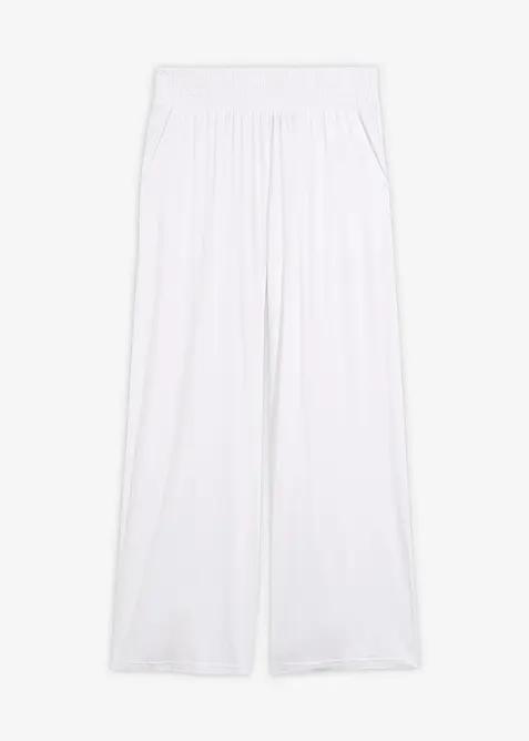 Pantalon fluide en jersey viscose, longueur 7/8, bonprix