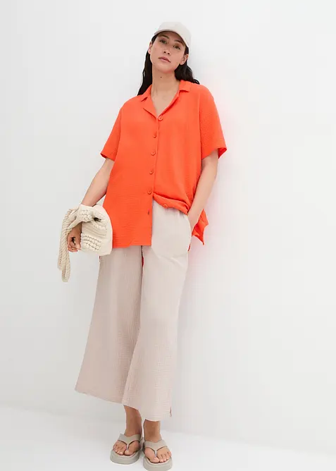 Hemdbluse aus Musselin, bonprix