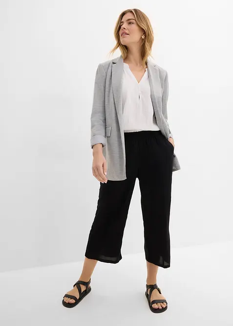 3/4-Hose mit Bequembund aus Viskose, bonprix