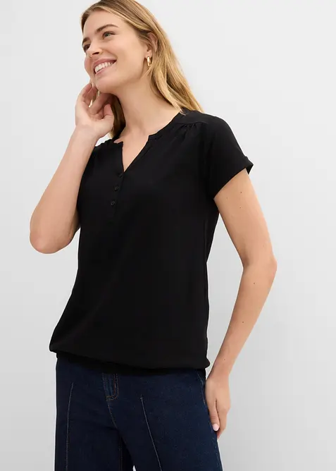 Baumwoll-Shirt, Kurzarm, bonprix
