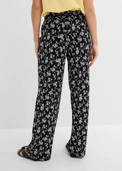 Pantalon palazzo en viscose extensible, bonprix