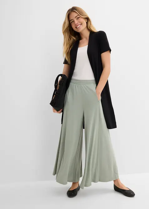 Jersey-Culotte mit weitem Bein, bonprix