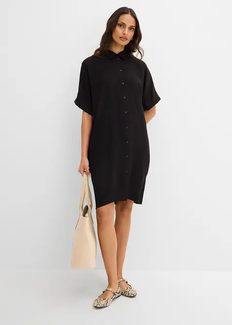 Blusenkleid aus feiner Viskose, bonprix