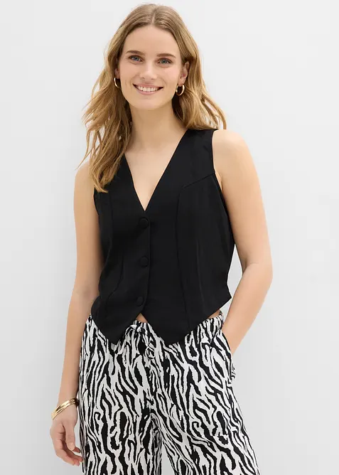 Gilet sans manches en Interlock, bonprix