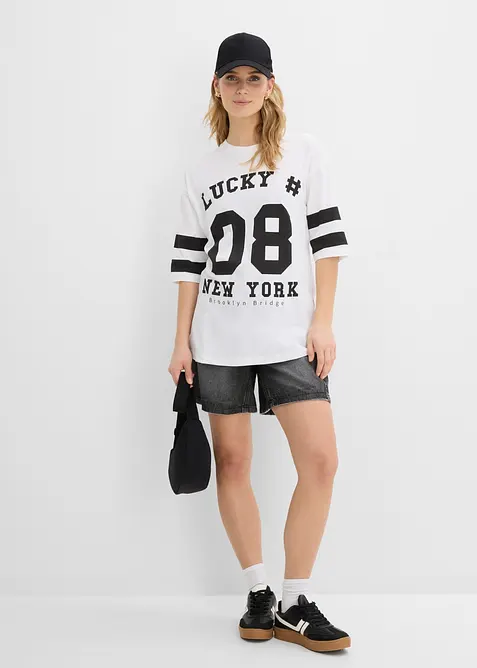 T-shirt oversize 100% coton, bonprix