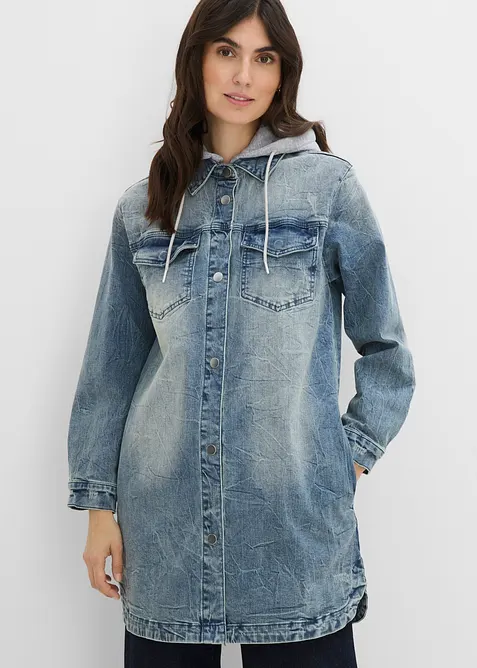 Jeansjacke mit Kapuze, bonprix