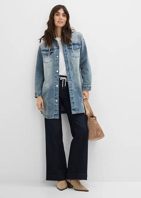 Jeansjacke mit Kapuze, bonprix