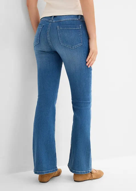 Flared Jeans Mid Waist, Stretch, bonprix