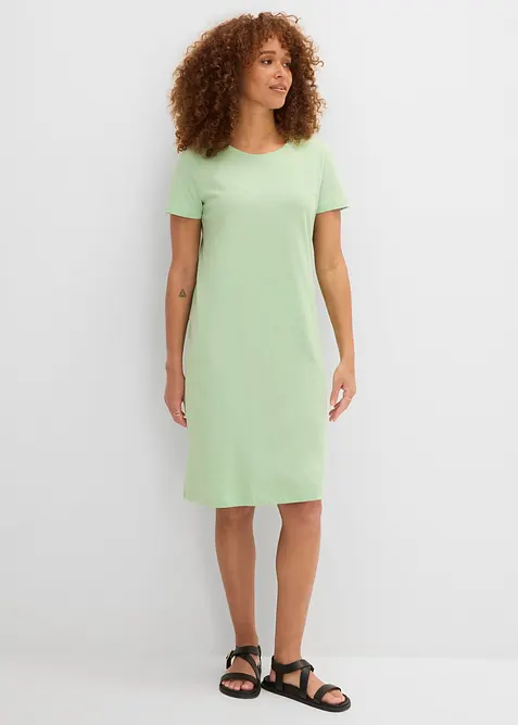 Jerseykleid aus reiner Baumwolle (2er Pack), bonprix