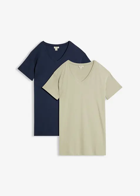 Shirtkleid (2er-Pack), bonprix