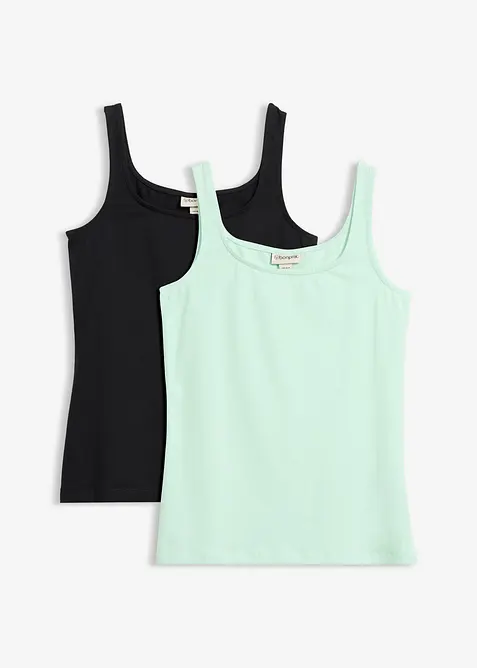 Lot de 2 tops, bonprix