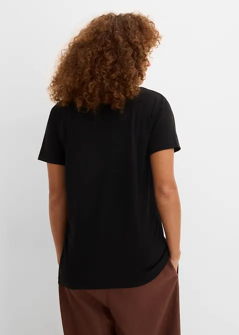 Shirt mit V-Ausschnitt, bonprix