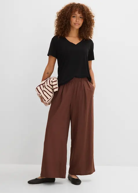 Shirt mit V-Ausschnitt, bonprix